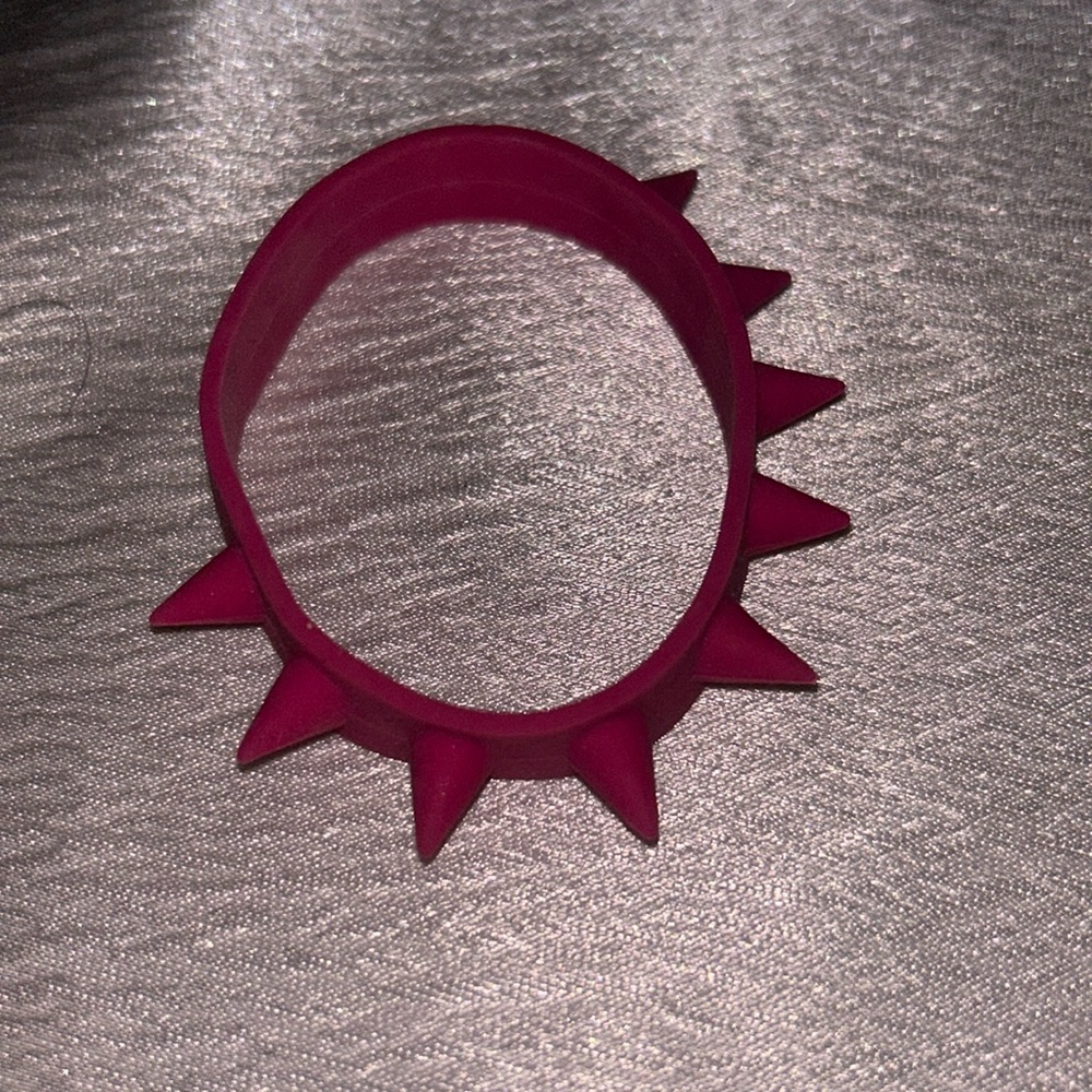 Pink silicone bracelet